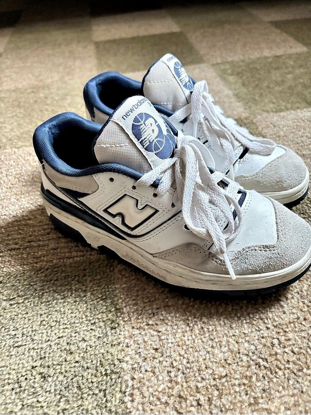 New Balance 550 White Navy Grey Sneakers White & Blue US 4